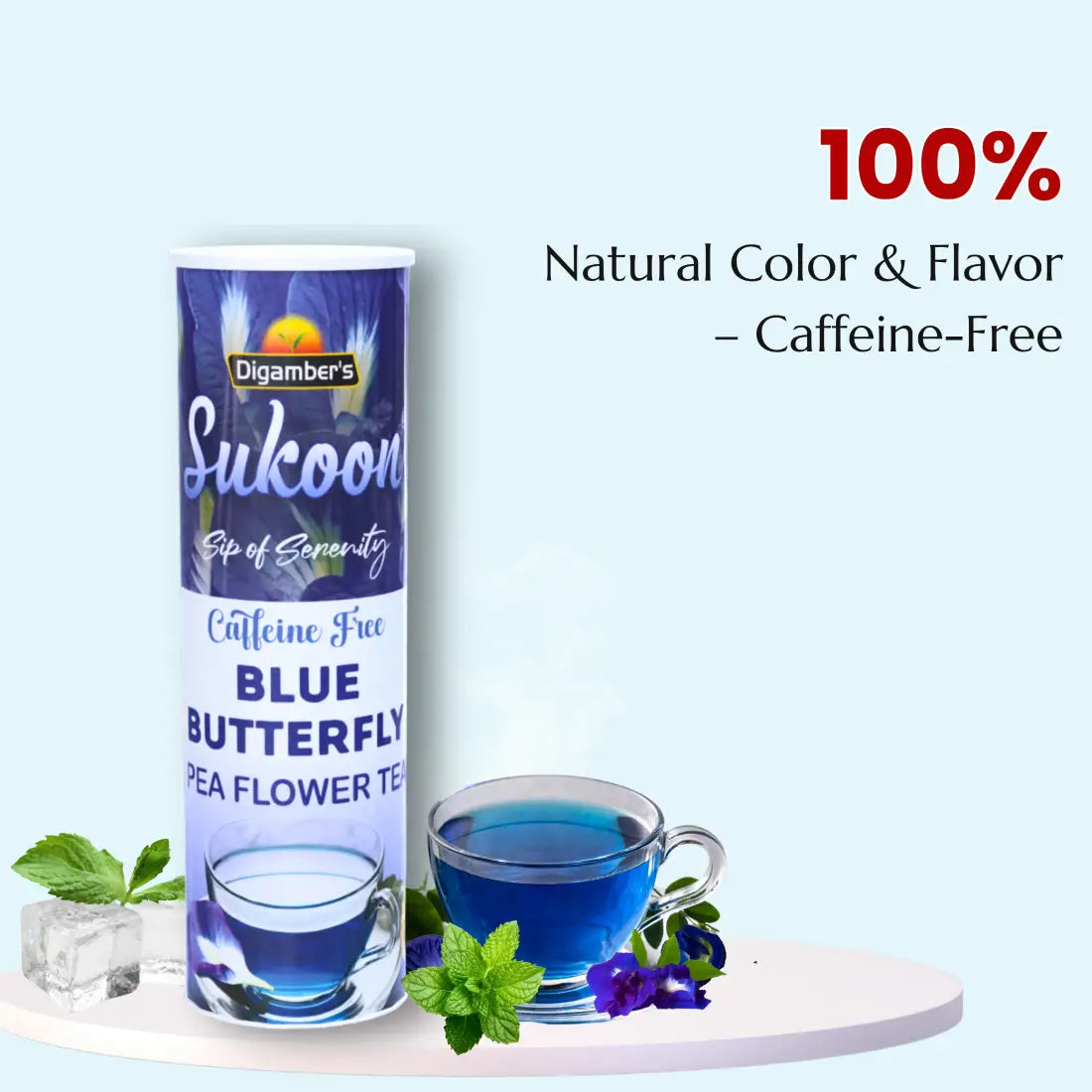 Sukoon Blue Pea Mint Tea- 25gm