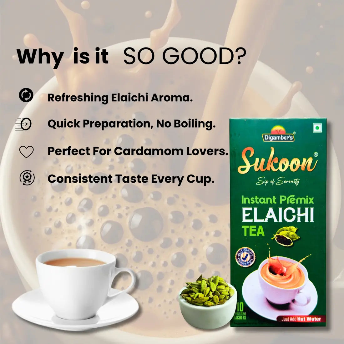 Sukoon Elaichi Instant Tea