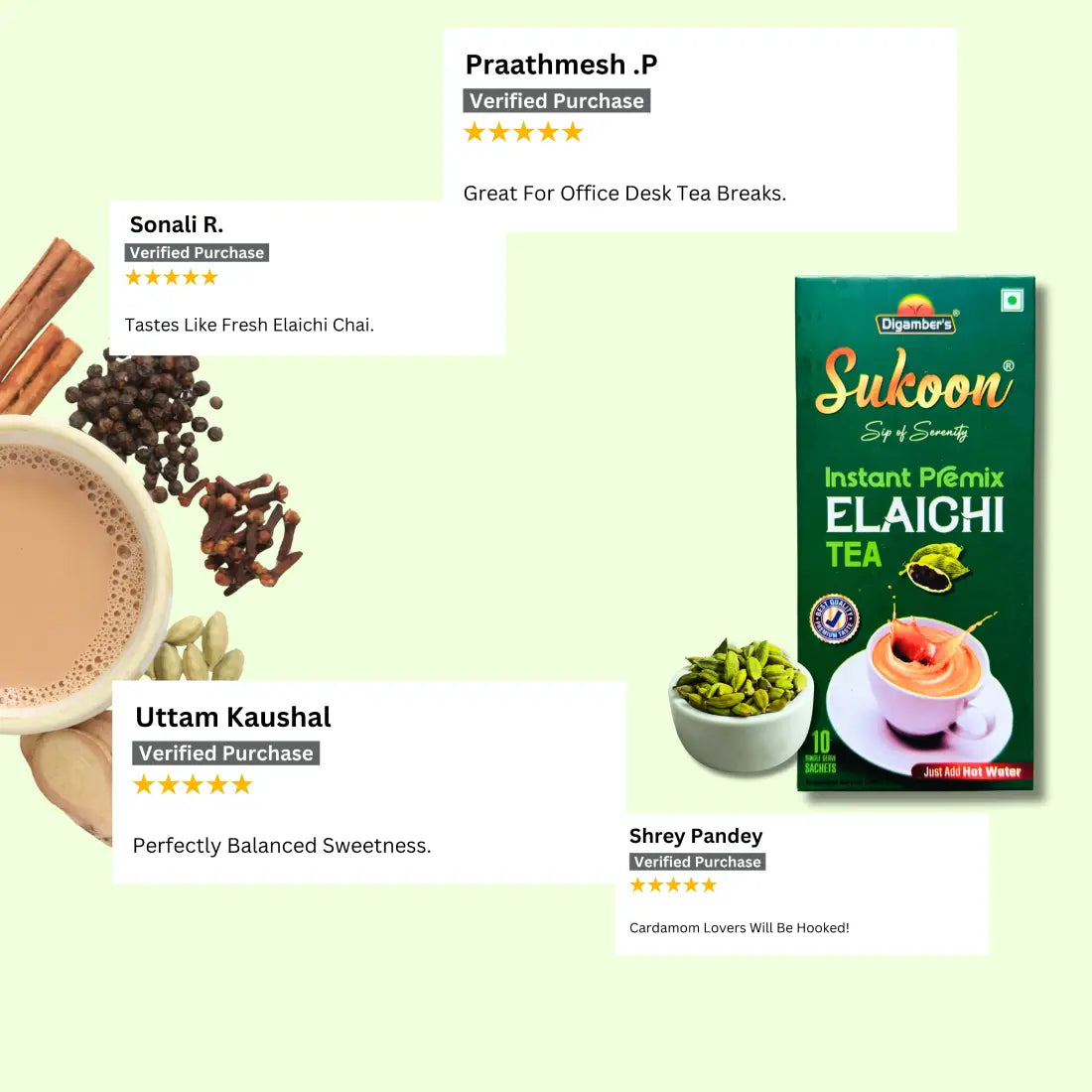 Sukoon Elaichi Instant Tea