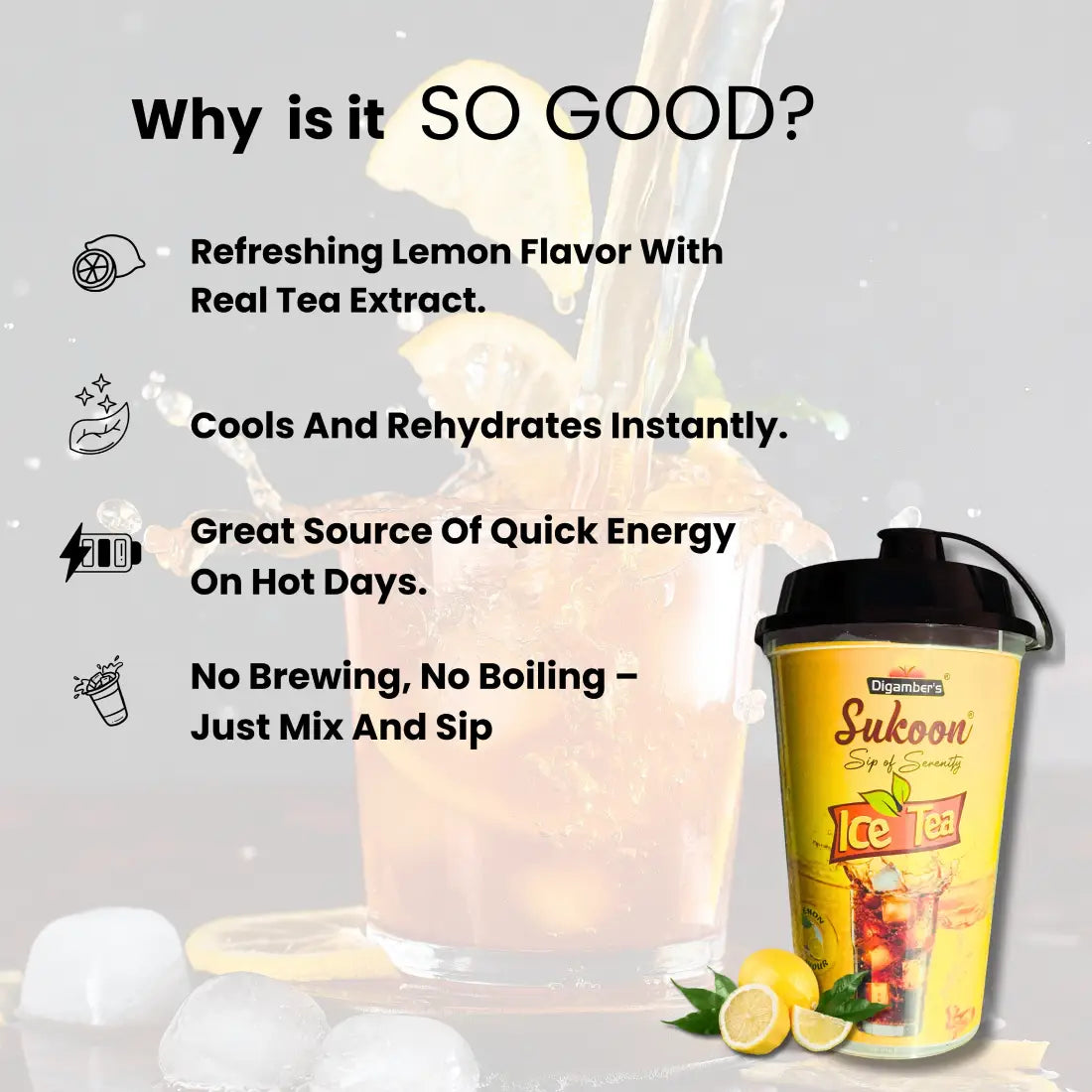 Sukoon Lemon Ice Tea- 200gm