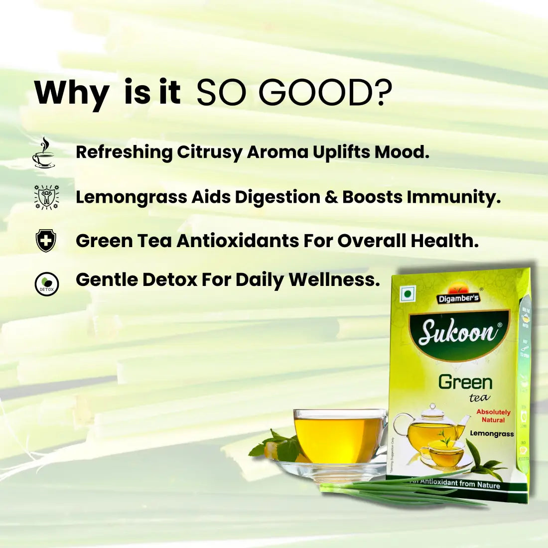 Sukoon Lemongrass Green Tea