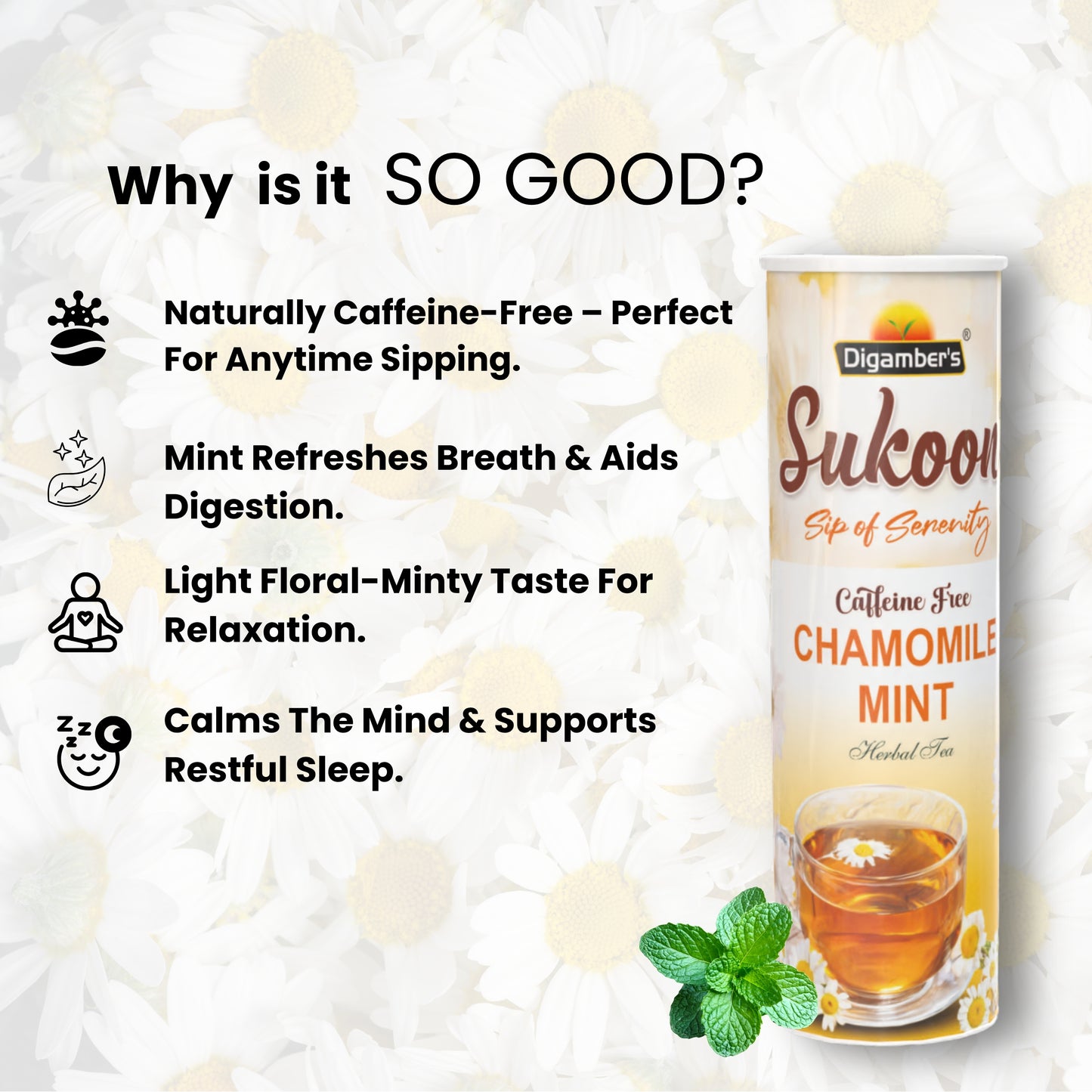 Sukoon Chamomile Mint Tea- 40gm