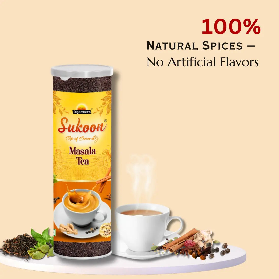 Sukoon Premium Masala Tea- 125gm