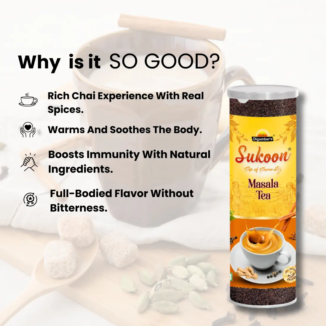 Sukoon Premium Masala Tea- 125gm