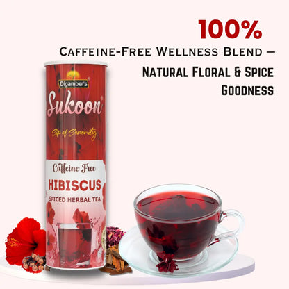 Sukoon Hibiscus Spice Herbal Tea- 100gm