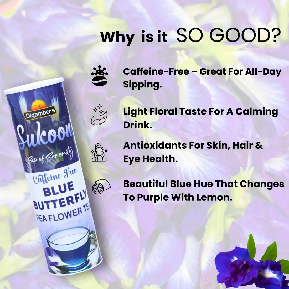 Sukoon Blue Pea Tea- 25gm
